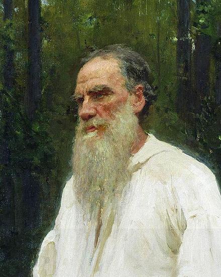 Ilya Repin Lev Nikolayevich Tolstoy shoeless. China oil painting art
